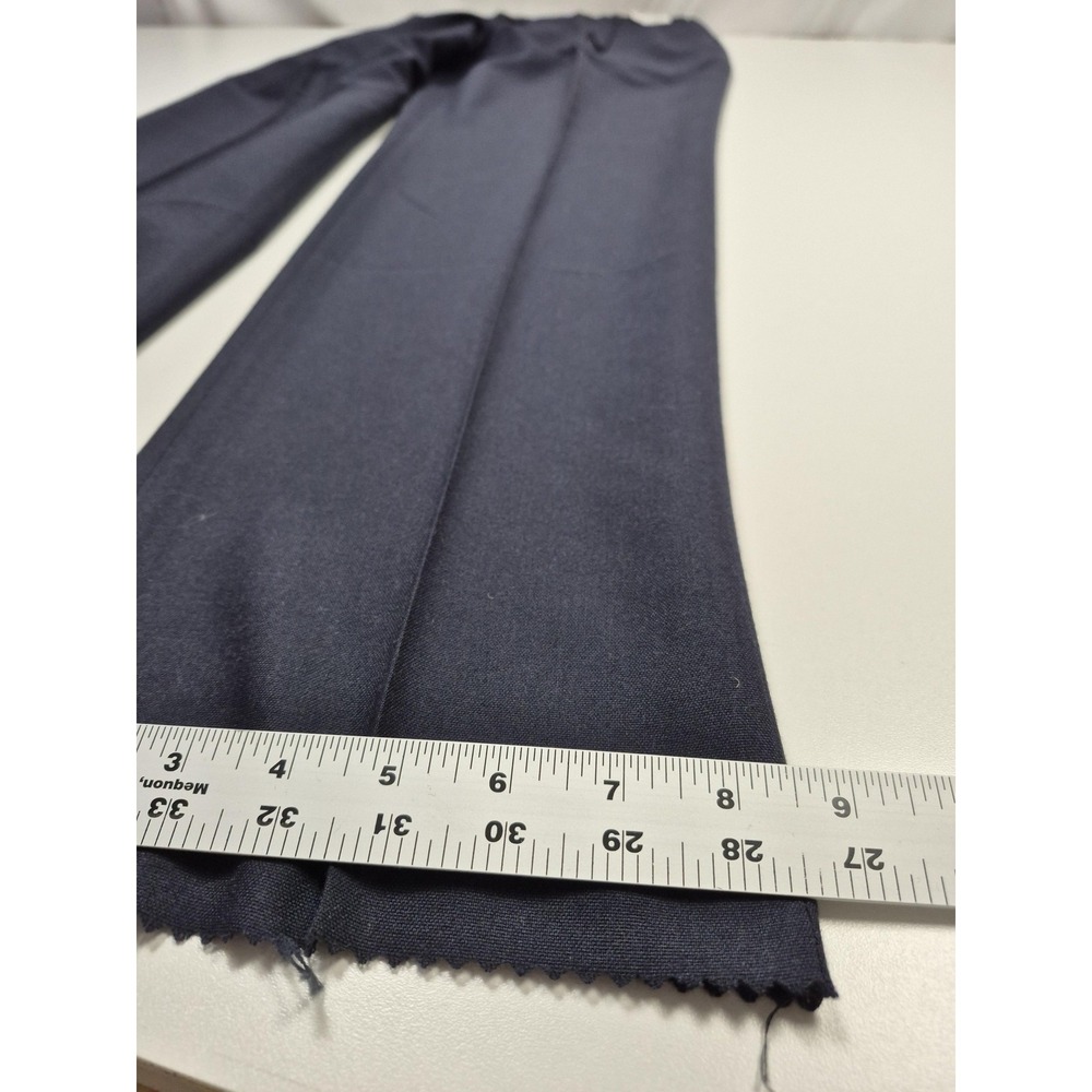 VTG Racquet Club Dress Pants Mens 34x36 Blue Pleated Straight Unhemmed USA - Picture 10 of 11